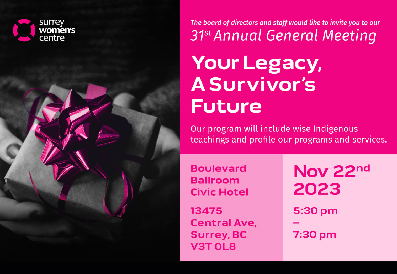 Your Legacy, A Survivor’s Future: 2023 Annual General Meeting