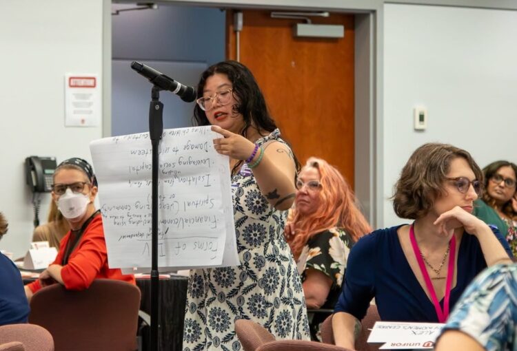 Alexandra Kilian (right) participates in the IPV workshop